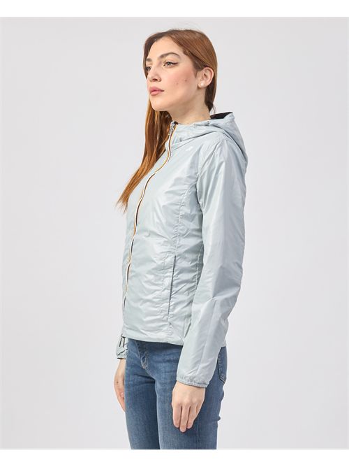 Lily plus reversible women's short jacket K-WAY | K41317W-LILY PLUS.2 DOUBLEB0V